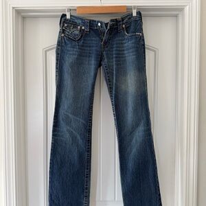 True Religion Dark Blue Flare Jeans